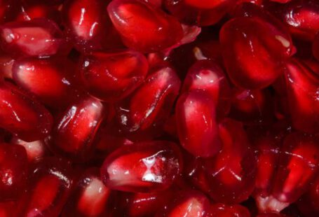Superfoods - red pomegranate seeds