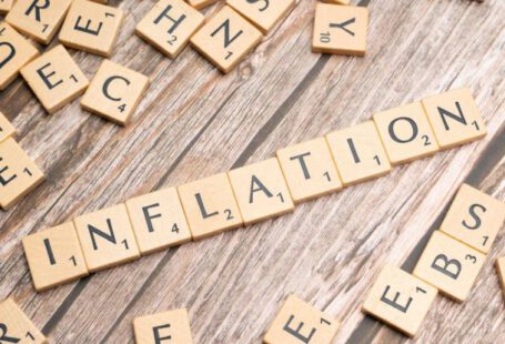 Fiscal Policy - The word inflation is spelled out in scrabble letters