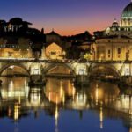 Rome - Photography Of Lighted Bridge